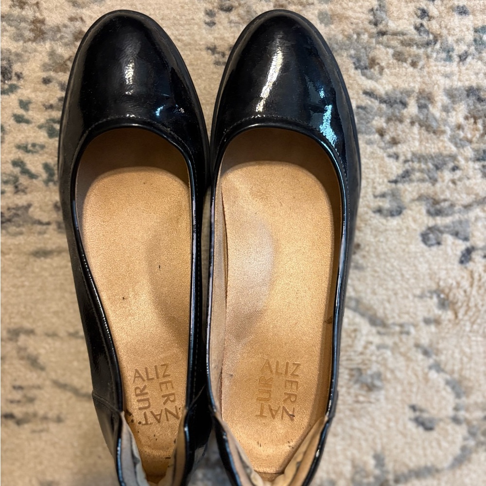 Naturalizer Black Patent Wedges
